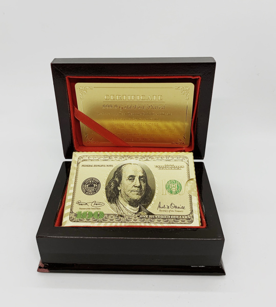 100$ позолоченные